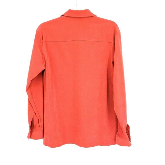 Vintage Casual Corner Button Down Shirt Orange - Picture 2 of 7